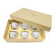 Butterfly White & Gold Arabic Coffee
