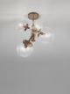 Ceiling lamp with acrylic spheres PB