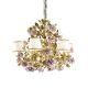 Marie Antoinette 6 light chandelier - Gold & Pink