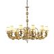 Josephine Chandelier - 12 Lights - White & Gold