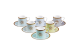  LIZZARD SUNRISE SET 6 PCS. COFFEE CUP & SAUCER