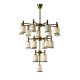 Gilda 19 Light Chandelier - White & Gold