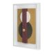 TABOU DECORATIVE WALL SCULPTURE WITH WHITE FRAME #1