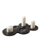 ROUND BLACK CANDLE HOLDER BY FABIO FAZIO