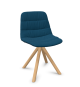 Maarten chair Wooden swivel base Fabric 3