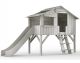 MATHY TREEHOUSE SINGLE BED & SINGLE SLIDE (MDF+PINE)