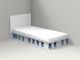 MATHY STABLE BED 1 SIDE BLUE