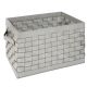 BARCELONA STORAGE BASKET WITH HANDLES RECTANGULAR HIGH