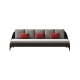 Three seater sofa without armrest OD1033