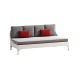 Two seater sofa without armrest OD1034