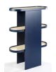 Piani bookshelf steel blue