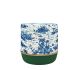 Pop Toile-de-Jouy Green and Blue Pouf