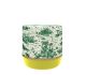 Pop Toile-de-Jouy Yellow and Green Pouf