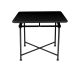 Square aluminum table 90 x 90 cm - BLACK