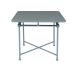 Square aluminum table 90 x 90 cm - BLUE