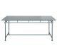 Rectangular aluminum table 180 x 90 cm - BLUE