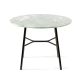 YUKI ROUND SIDE TABLE WITH WHITE CARRARA TOP # 1