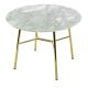 YUKI ROUND SIDE TABLE WITH WHITE CARRARA TOP # 2